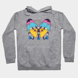 Ice cream cone cartoon Hoodie